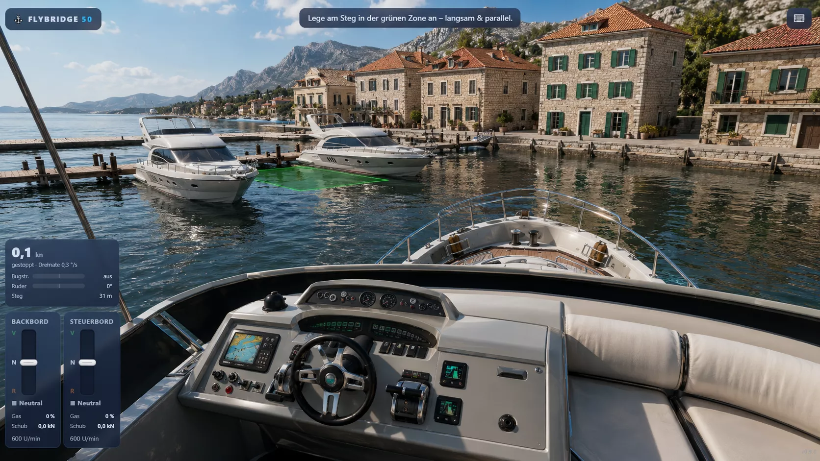Yacht Simulator in Virtual Reality auf der Meta Quest